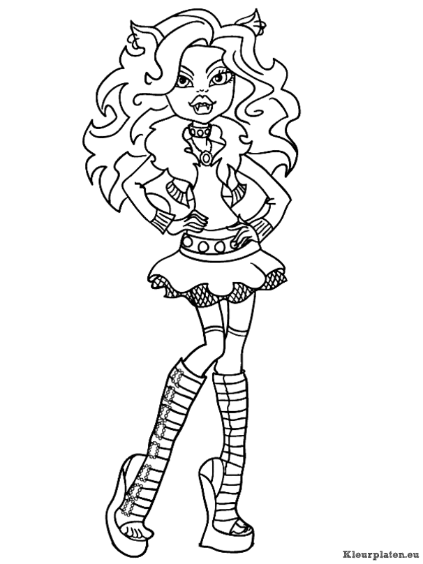 Monster high kleurplaten