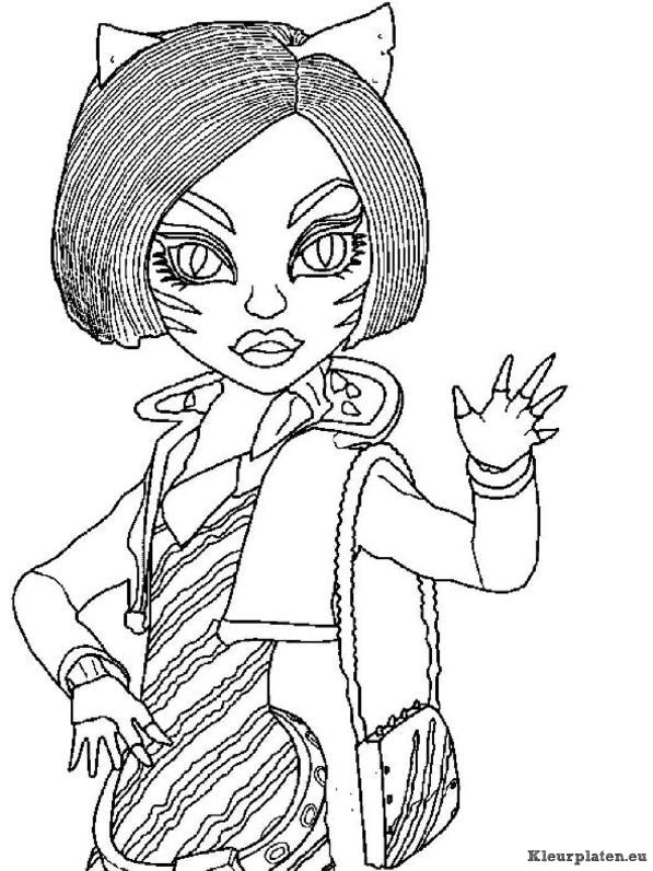 Monster high kleurplaten