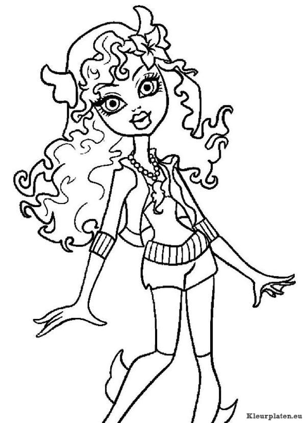 Monster high kleurplaten