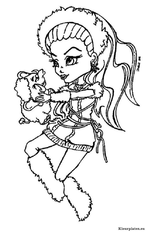 Monster high kleurplaten