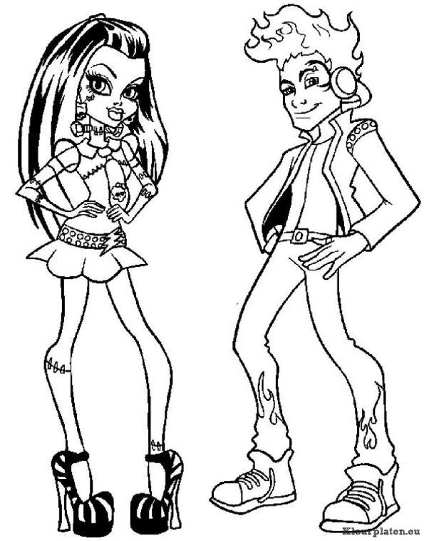 Monster high kleurplaten