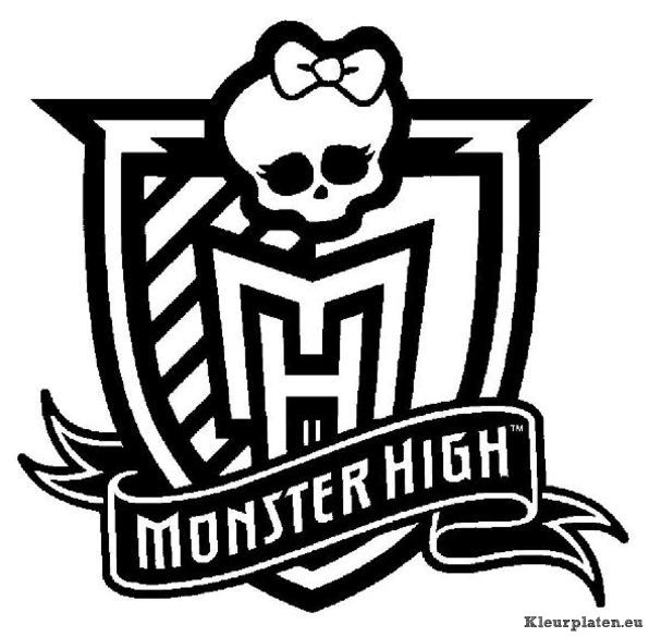 Monster high kleurplaat