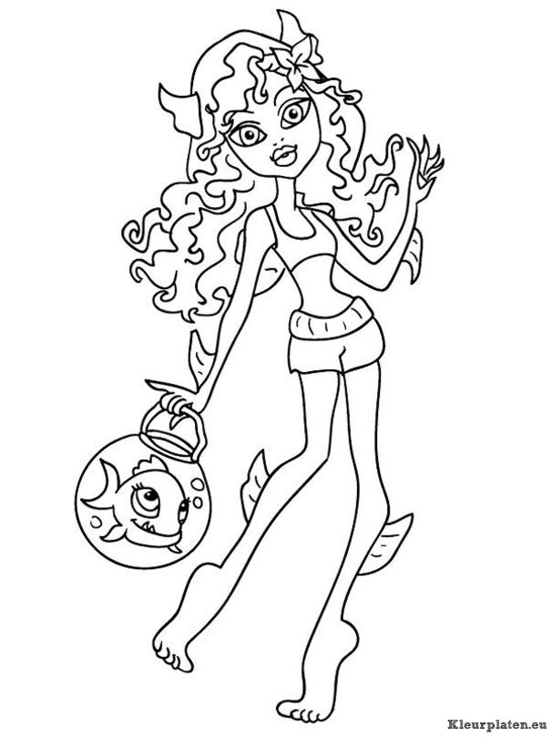 Monster high kleurplaten