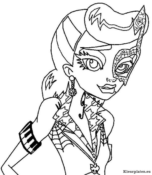 Monster high kleurplaat