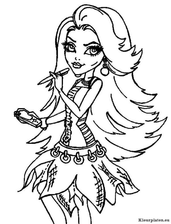 Monster high kleurplaten