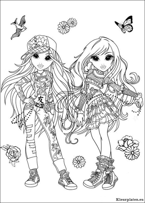 Moxie Girlz Kleurplaten Kleurplaten.eu