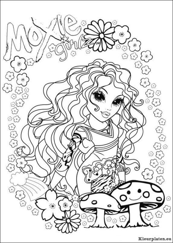 Moxie girlz kleurplaten