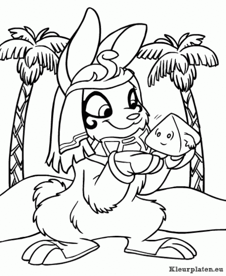 Neopets en de verloren woestijn kleurplaten