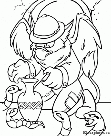 Neopets en de verloren woestijn kleurplaten