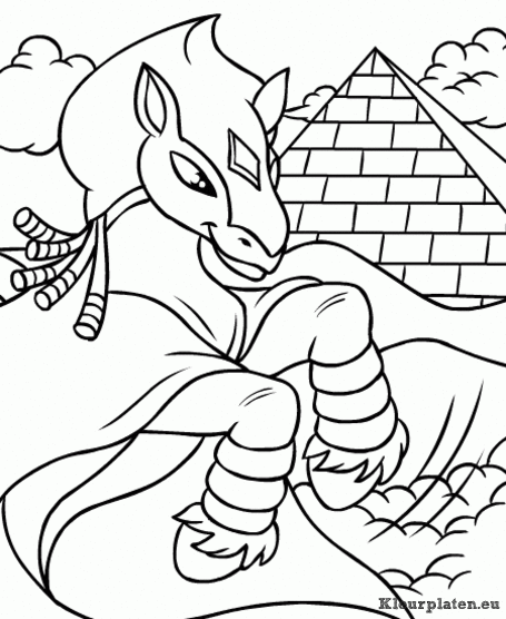 Neopets en de verloren woestijn kleurplaten