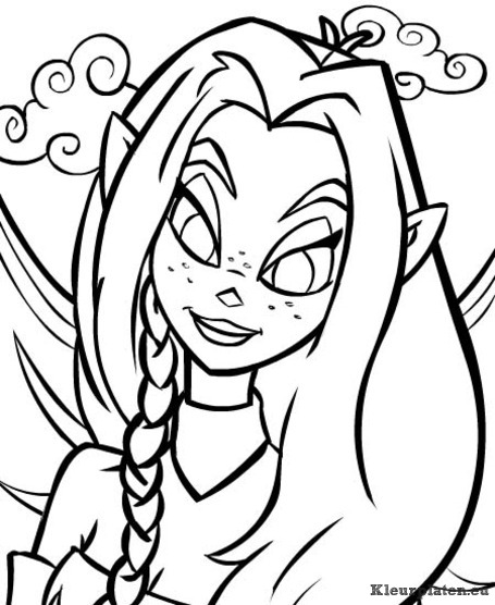 Neopets feeenland kleurplaten