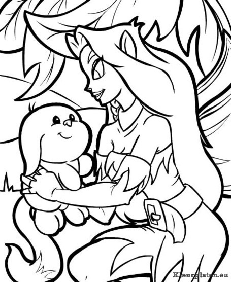 Neopets feeenland kleurplaten