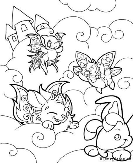 Neopets feeenland kleurplaten