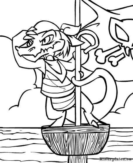 Neopets krawk eiland kleurplaten
