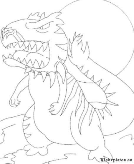 Neopets prehistorie kleurplaten