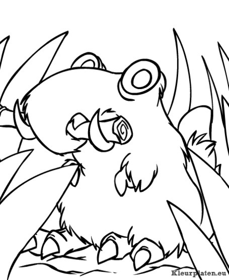 Neopets prehistorie kleurplaten
