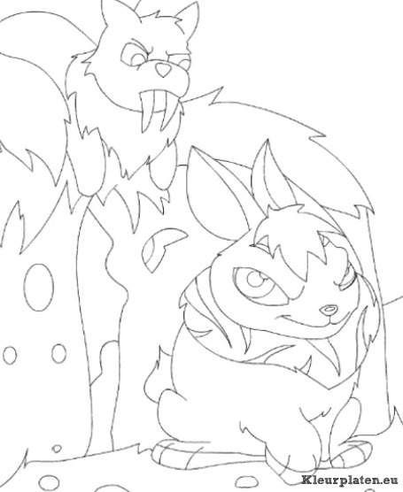 Neopets prehistorie kleurplaten