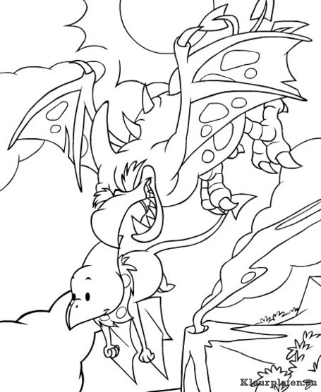 Neopets tyrannia kleurplaten