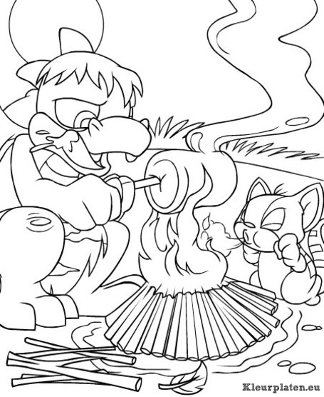 Neopets tyrannia kleurplaten