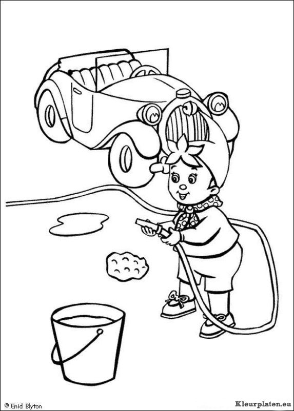 Noddy kleurplaten