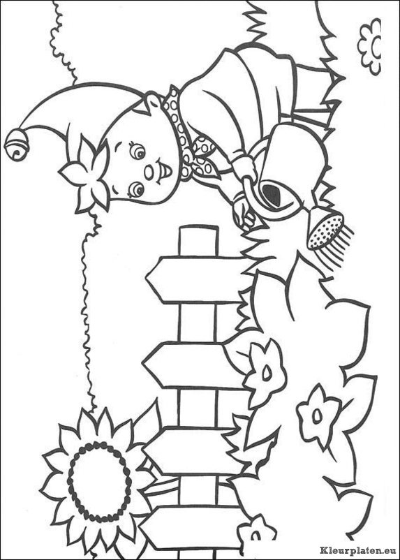 Noddy kleurplaten