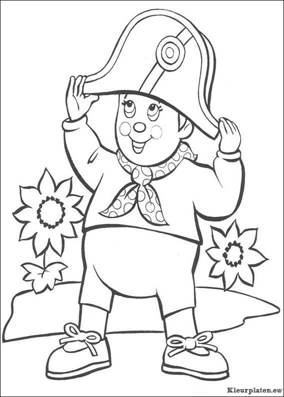 Noddy kleurplaat