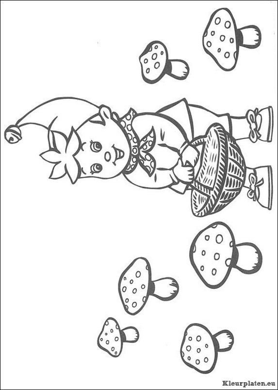 Noddy kleurplaten