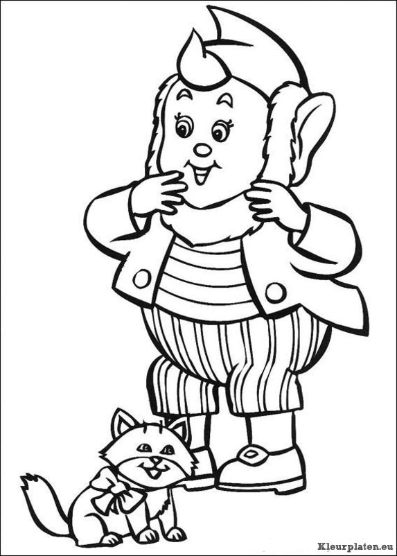 Noddy kleurplaten