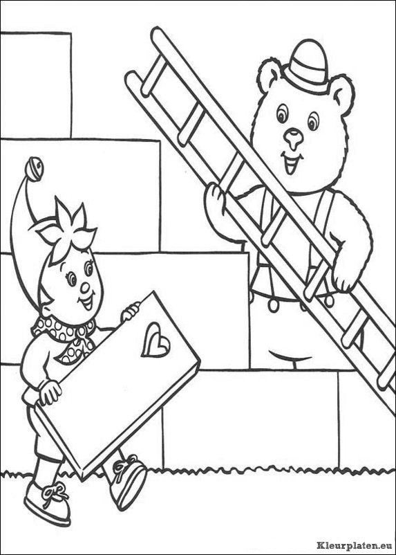 Noddy kleurplaten
