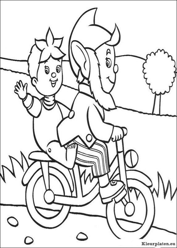Noddy kleurplaten
