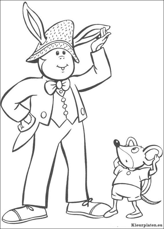 Noddy kleurplaten