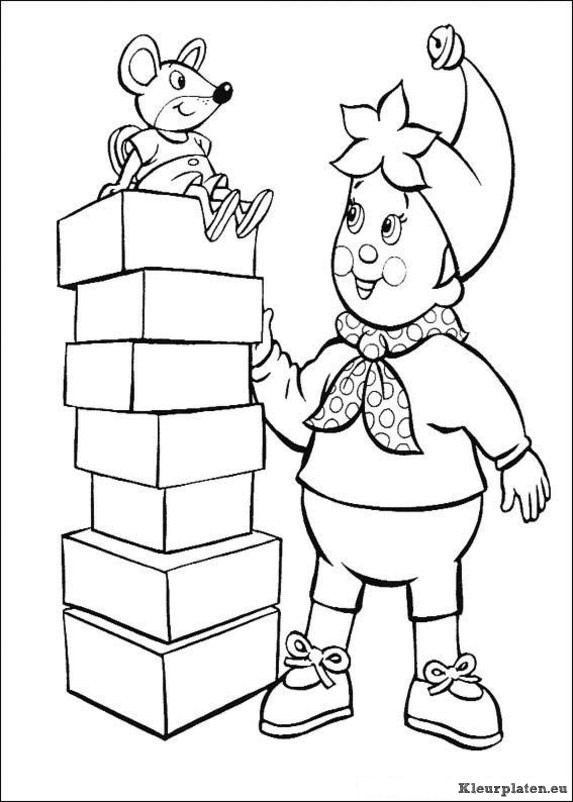 Noddy kleurplaten