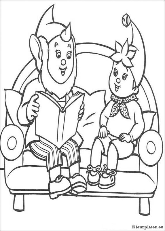 Noddy kleurplaten