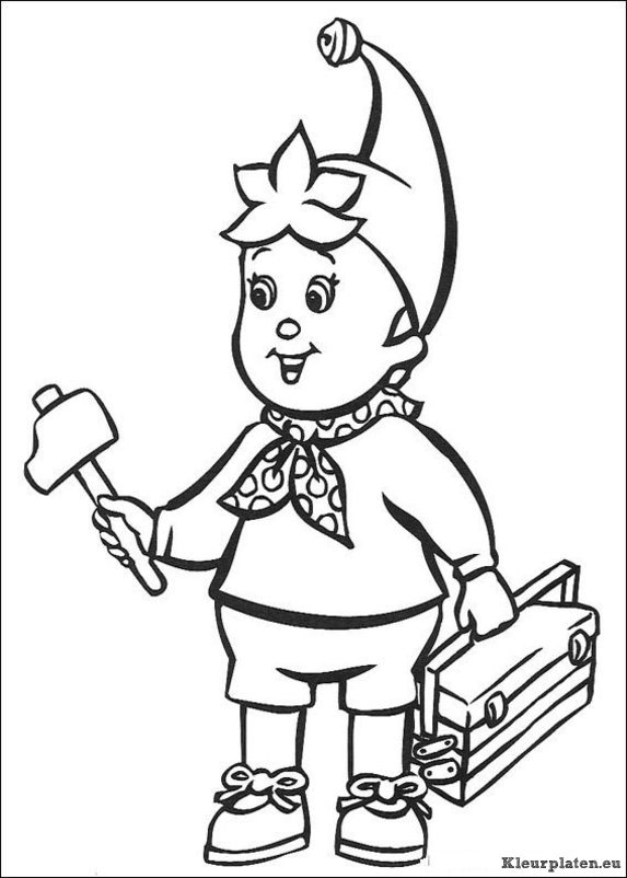 Noddy kleurplaten