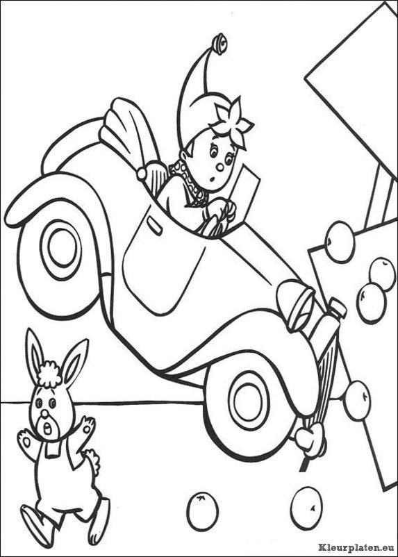 Noddy kleurplaten