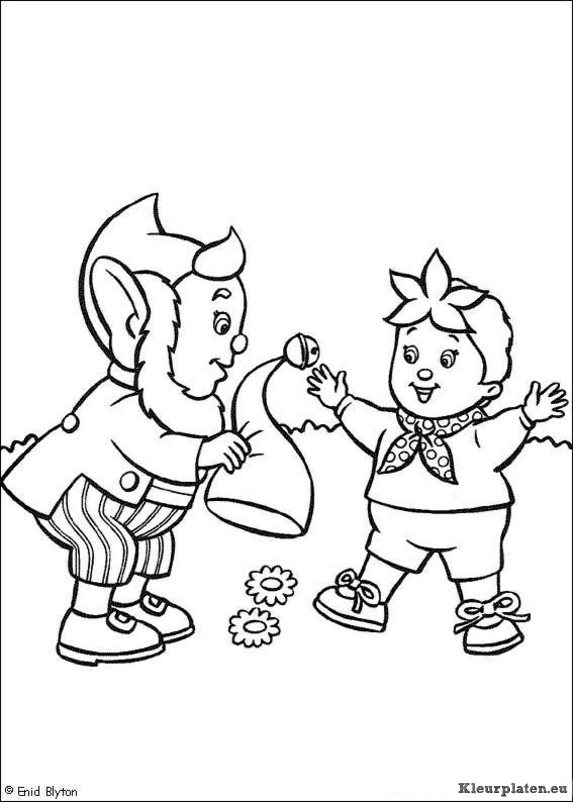 Noddy kleurplaten