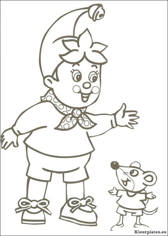 Noddy kleurplaten