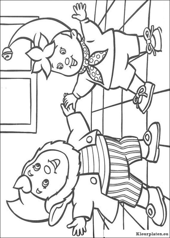 Noddy kleurplaten