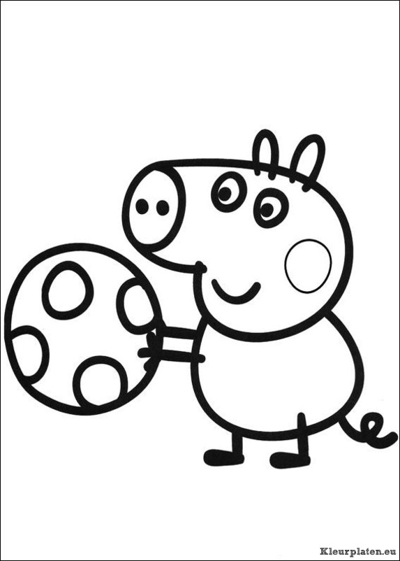 Peppa de big kleurplaten