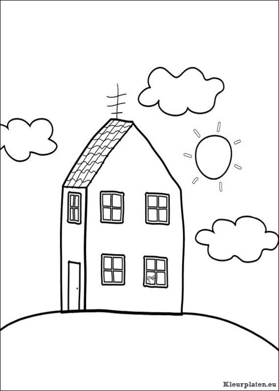 Peppa de big kleurplaten