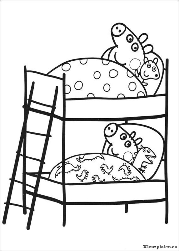 Peppa de big kleurplaten