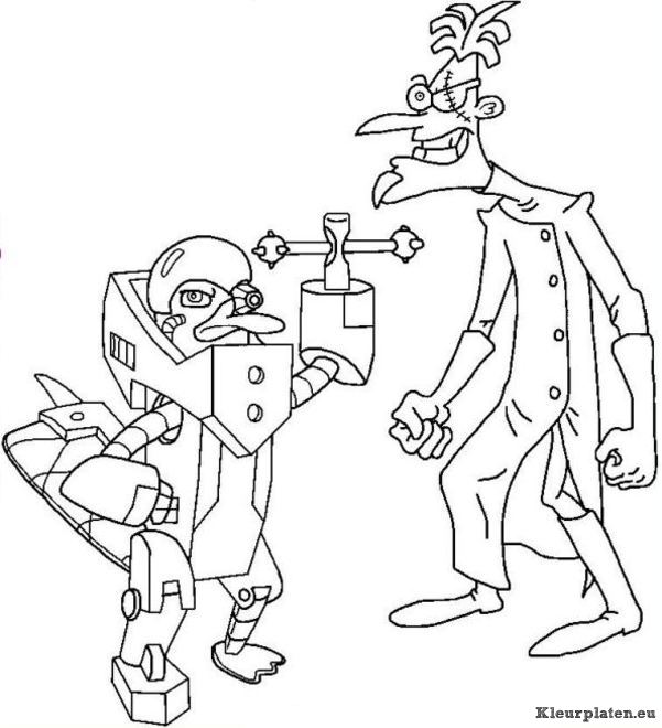 Phineas en ferb kleurplaten