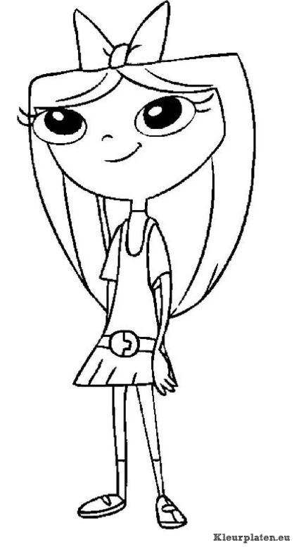 Phineas en ferb kleurplaten