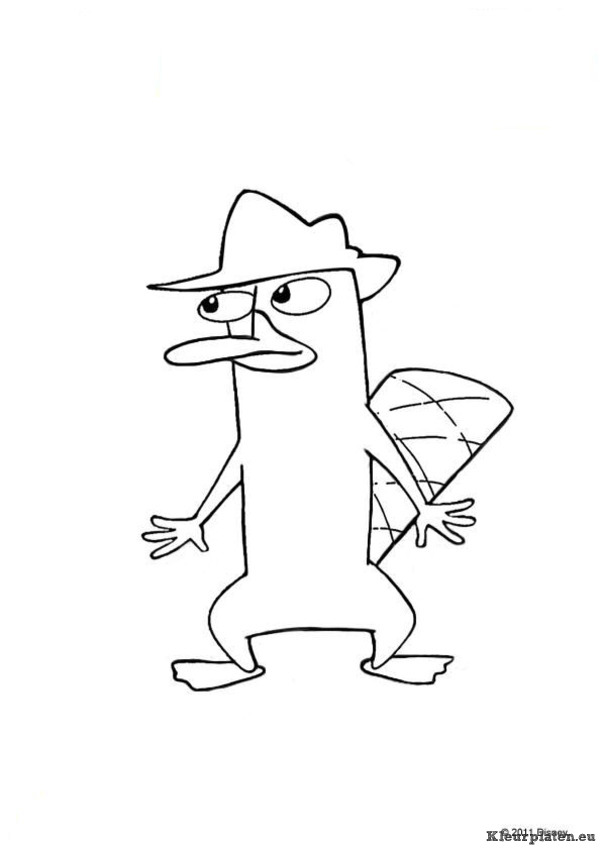 Phineas en ferb kleurplaten