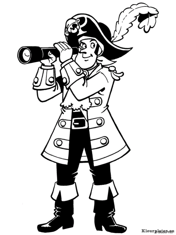 Piet piraat kleurplaten