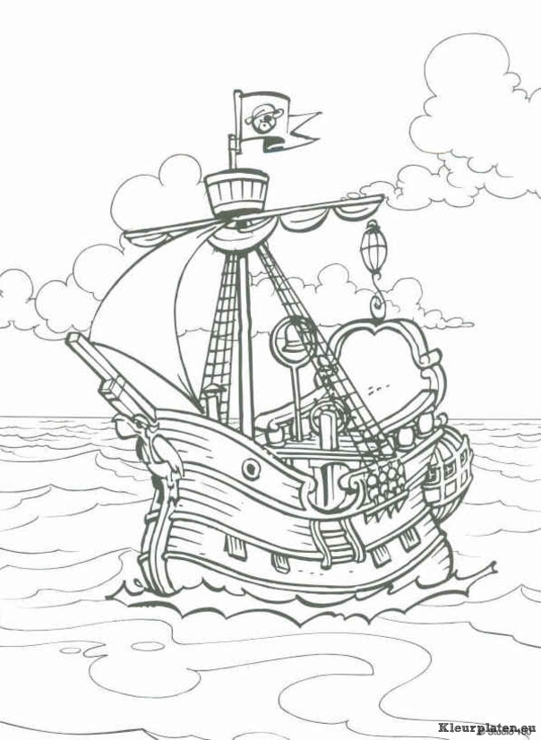 Piet piraat kleurplaten