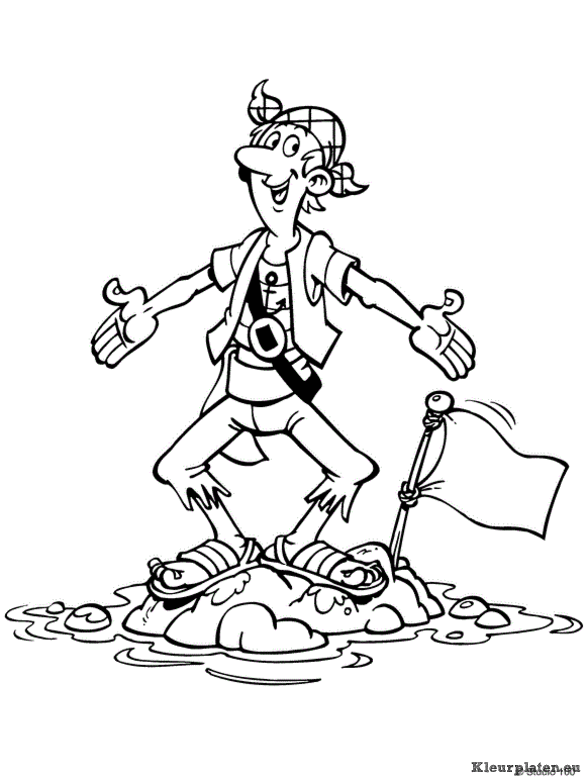 Piet piraat kleurplaten