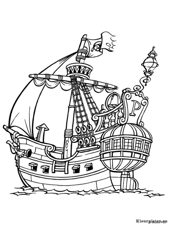 Piet piraat kleurplaten