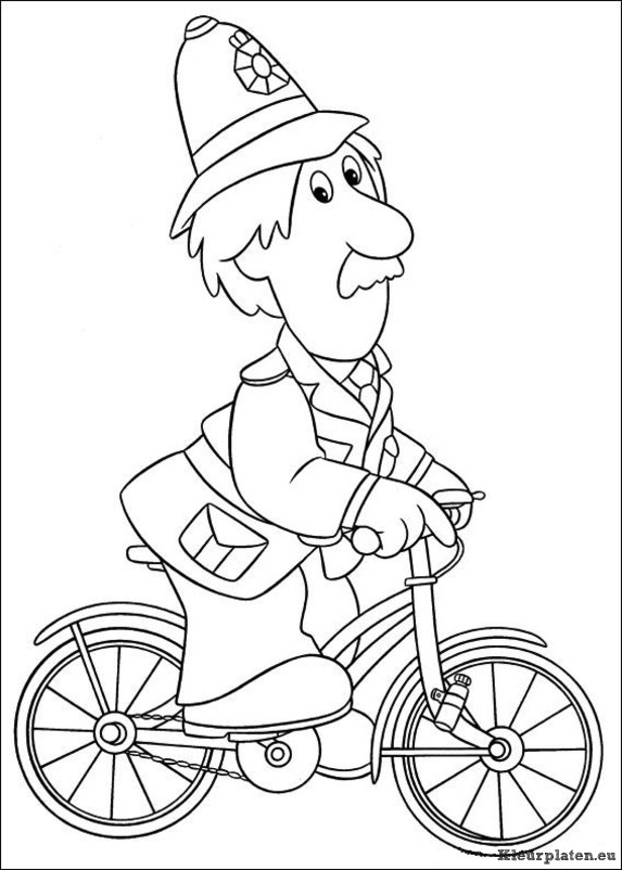 Pieter post kleurplaten