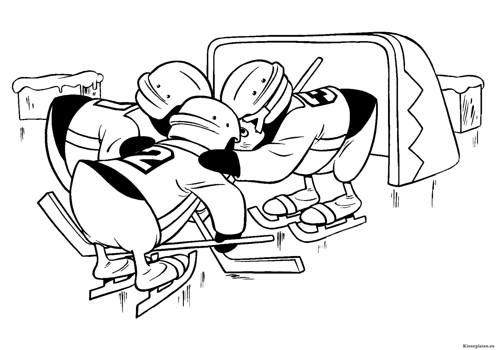 Pingu kleurplaten